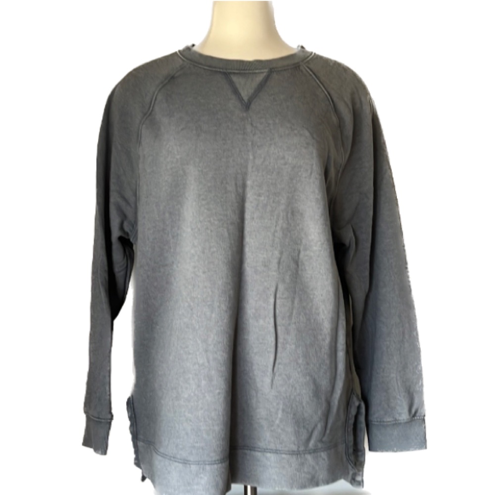 Universal Thread Gray Long Sleeve Tunic Sweatshirt